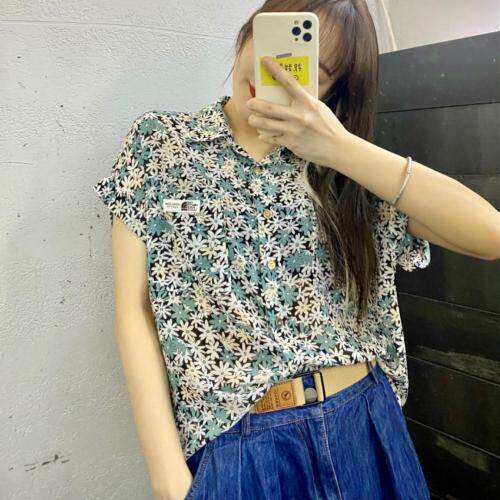 夏季新款，雪纺碎花上衣，女装，坚持到底