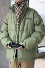 冬季青少年加绒加厚棉服简约刺绣棉衣外套男士8873-P115控价148，男装棉衣，电商A441-1