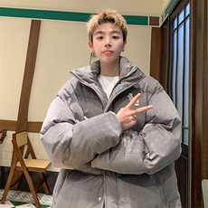 字母刺绣灯芯绒麻花条冬季纯色棉衣棉服外套男XMY2312-P115控158，男装棉衣，电商B370