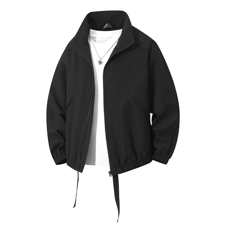 新款冲锋衣外套男士春秋立领宽松大码户外工装夹克男装2528-P58，男装夹克，星座1403A