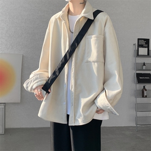 8XL-M加绒灯芯绒衬衫大码复古秋冬保暖上衣外套CS9001/P58加绒68图片