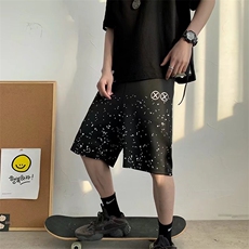 男夏季潮流时尚休闲泼墨短裤K209P25，男装休闲裤，星座1116-2