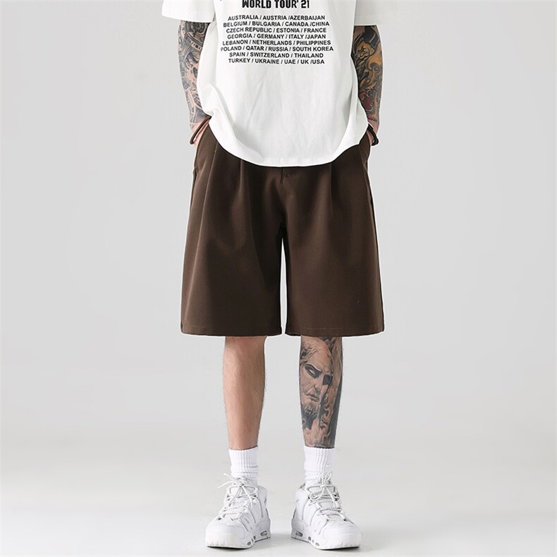 B258-DK17-P35控58冰丝短裤面料成分聚酯纤维,男装牛仔裤,电商B258
