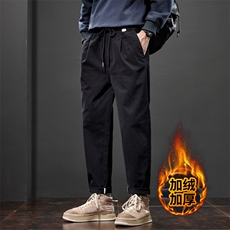 特批锥形休闲裤男士新款潮牌复古宽松九分直筒裤J822-P48/加绒P55，男装卫衣，星座509