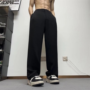 男装垂感休闲裤春夏季纯色舒适百搭宽松设计感西装裤XK302-P50图片