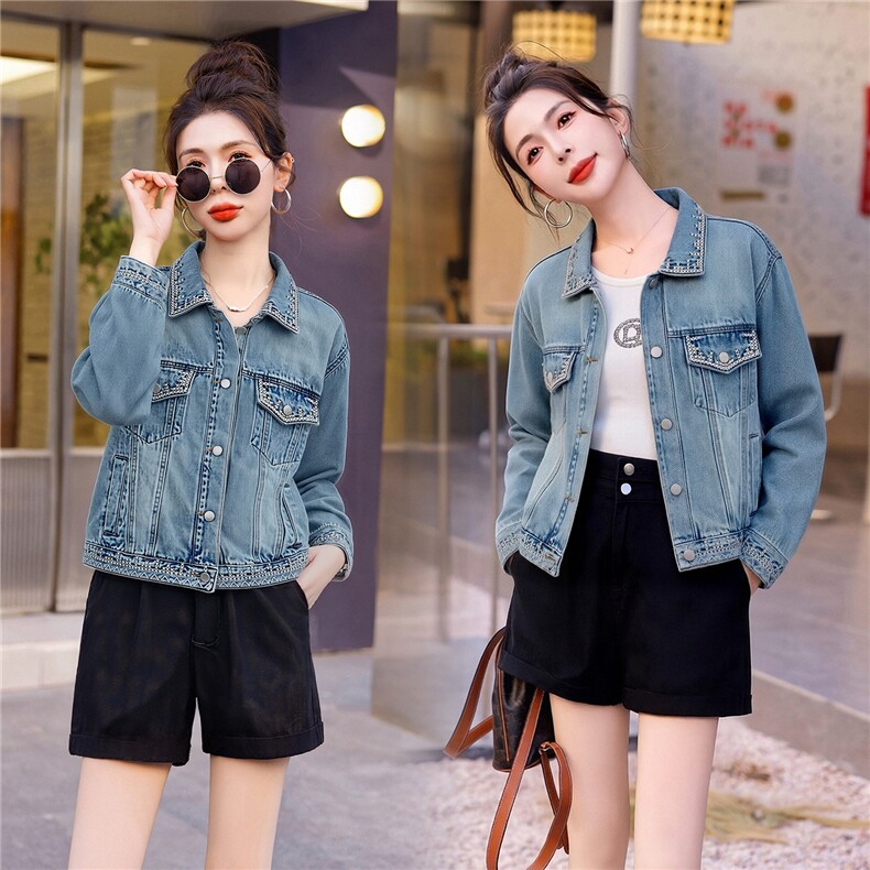 2026年春季牛仔外套，女装牛仔外套，浪花E族（衣布洛）