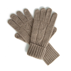 2025年新款百搭女士双股加厚保暖时尚百搭分指手套，手套，轩妮羊绒