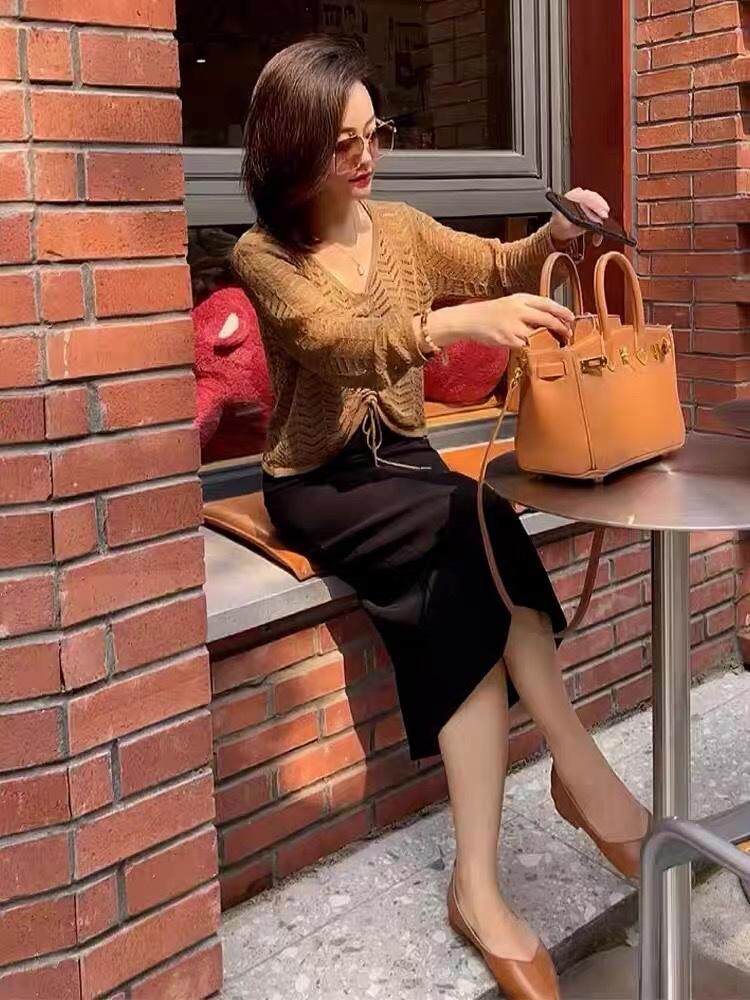 针织外套搭配吊带连衣裙，女装背心吊带，时代公主