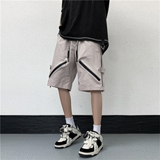 休闲短裤男潮牌ins宽松休闲潮流外穿中裤百搭五分裤DK092-P38，男装休闲裤，星座308B-1