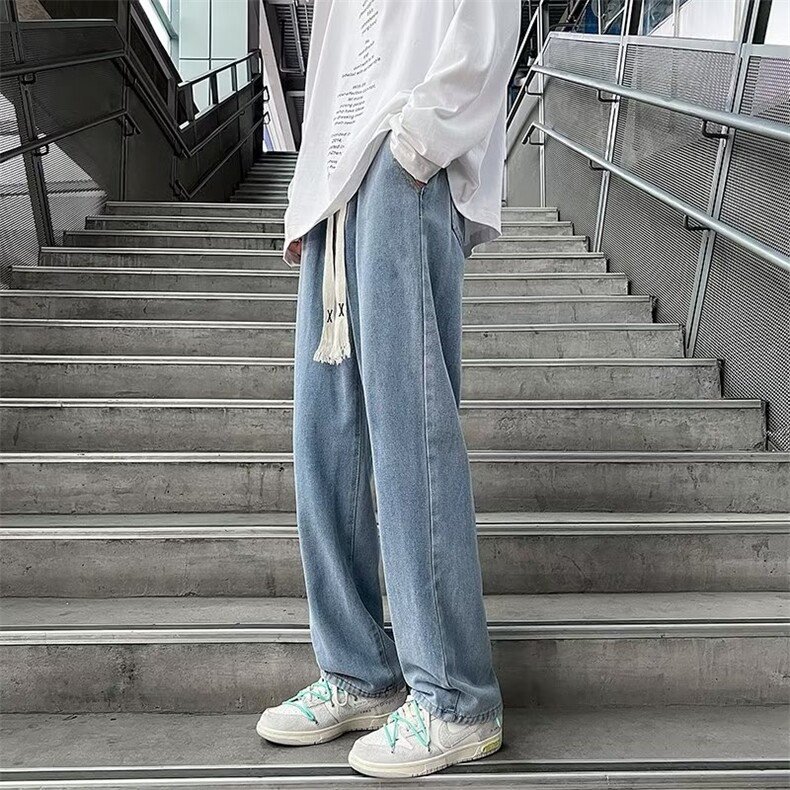 牛仔裤男秋季潮大码休闲裤子高街F57P40,男装牛仔裤,星座1116-2
