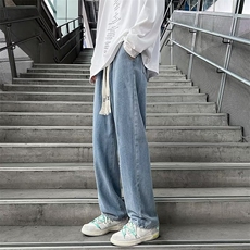 牛仔裤男秋季潮大码休闲裤子高街F57P40，男装牛仔裤，星座1116-2