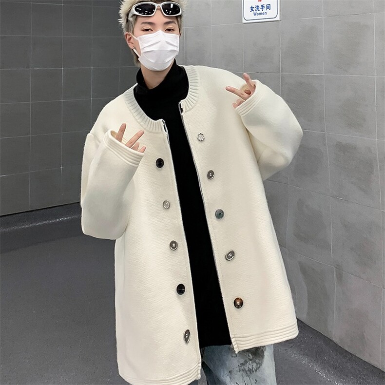 春秋重磅小香风加厚针织开衫宽松高级感小众拉链毛衣外套女潮,男装针织衫/毛衣,星座1013