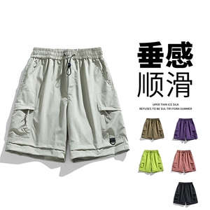 2026夏季工装短裤男宽松休闲裤直筒情侣款五分裤 A436-6202-P35图片