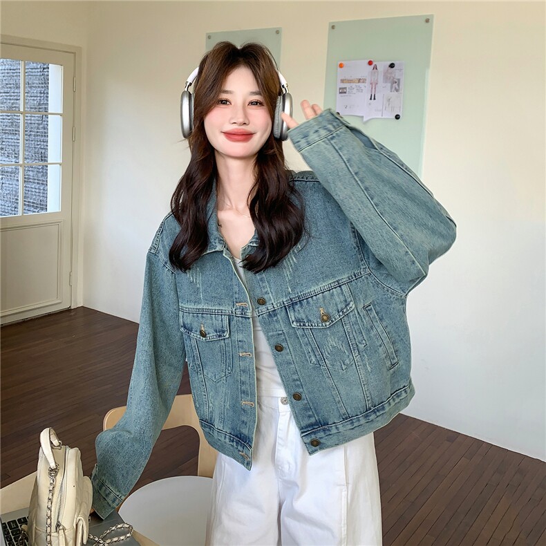 新款【有货】2026春款牛仔外套B109-5801-150-248,女装短外套,2B109