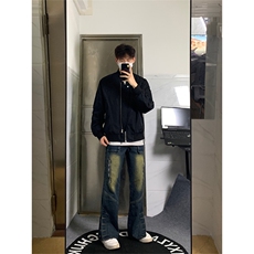 自家图，cleanfit牛仔裤男设计感小众秋冬裤子-KZA33-P65，男装牛仔裤，星座1007（原301D）