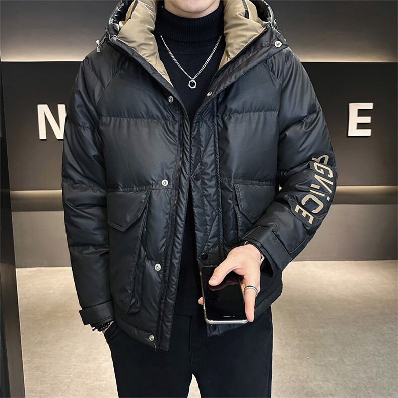 6645P165冬季男士新款立领时尚短款字母情侣羽绒服店主风，男装羽绒服，星座414（原B263）