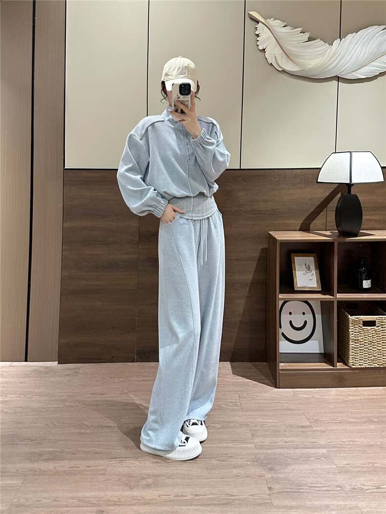 休闲两件套百搭时尚简约,女装套装/套裙,湘姗