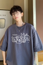 量大优供视频230g重磅纯棉短袖T恤男NT232-特P19控38，男装T恤，电商B367