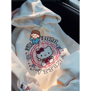 DD13加绒-P65 常规p60猫咪连帽卫衣图片