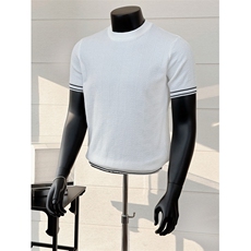 春夏针织短袖T徐肌理感打底衫K87001-P53，男装T恤，星座1012-1