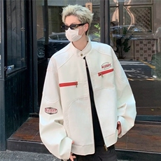 【有货】DJK6710-P68美式高街PU皮衣机车服男春秋新款潮牌夹克潮，男装夹克，星座603-2