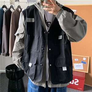 盐系炸街工装外套宽松韩版慵懒风夹克百搭ins超火cec连帽815图片