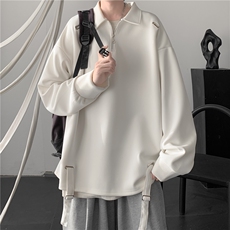 wassuphappy半拉链卫衣男款春秋季潮流重磅polo领上衣服休闲外套，男装卫衣，星座809A(原222-1)