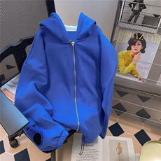 原宿百搭气质新款时尚潮慵懒流行日系长袖开衫连帽卫衣WYW21P40，男装卫衣，星座1013-5