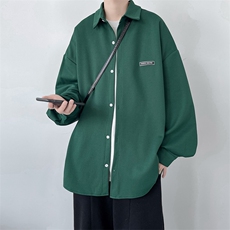 秋装新款男装长袖衬衫宽松休闲男装D321-1-DM302-P50，男装衬衫，电商D321-1