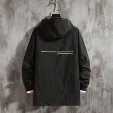 2021春秋季新日系大码水泥墙纯色连帽外套工装大口袋夹克J959-P85，男装夹克，电商A001