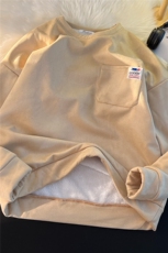 秋冬卫衣男港风复古美式中性风麂皮绒加绒加厚1016-1Y30P48K65，男装卫衣，星座1016-1（原电商B408-1）