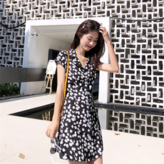 2021夏季新款小雏菊连衣裙浙宝292A货号T033，女装连衣裙，时倾STUDIO
