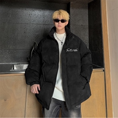 特p100控158冬立领机车棉服情侣棉衣面包扎染服墨染风外套男MY248，男装棉衣，电商B370