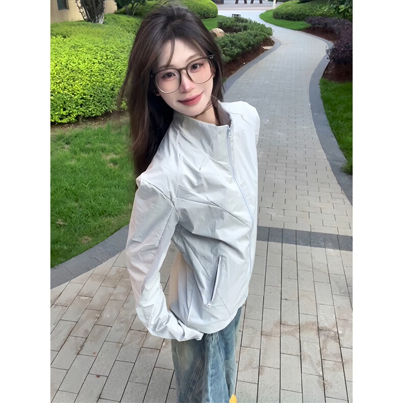 春夏款高品质冰感速干防晒服休闲户外运动外套透气弹力机能风夹克,男装防晒衣,电商A486