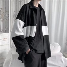 毛衣男韩版潮流翻领针织毛衣M6612P44图片