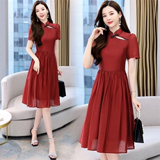 2023年夏装新款连衣裙时尚淑女复古连衣裙，女装连衣裙，芭米依尚