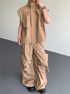 25设计感工装大口袋伞兵裤kz47-p88图片