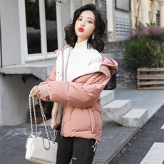 休闲时尚潮流棉衣/棉服连帽2020年冬季个性优雅长袖，女装棉衣/棉服，奋斗女王