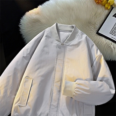 冬季clean纯色棒球服领棉服加厚短款棉衣HZ8815-特P68不议价，男装棉衣，星座610B-1