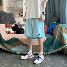 HD74204-P22华夫格短裤男大码宽松五分裤男直筒中裤，男装休闲裤，电商A040