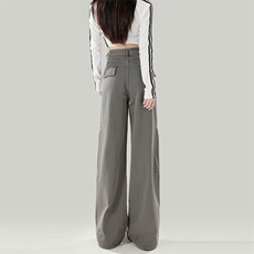 春秋季新款个性街头工装牛仔裤女高腰宽松显瘦休闲直筒牛仔裤子潮，男装牛仔裤，星座1210-1