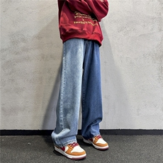 k1069-p55-控78M-5XL现货宽松cleanfit牛仔裤港风高阶黑暗牛仔，男装牛仔裤，星座116