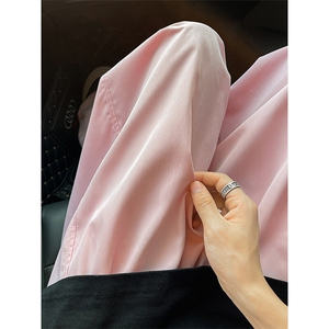 8XL-M多巴胺冰丝垂感慵懒山本裤男夏拖地裤子阔腿休闲裤KZ051P30图片