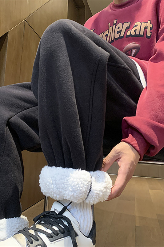 卫裤羊羔毛束脚长裤现货1WXZ604-K101-P60控78,男装休闲裤,星座604