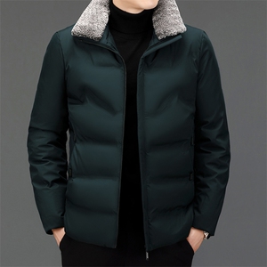 冬季新款棉服男装中年翻领外套棉衣中老年爸爸冬装加厚保暖棉袄图片