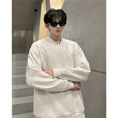 韩系学院风设计cleanfit卫衣简约纯色休闲打底常规P39加绒P49，男装T恤，电商B319