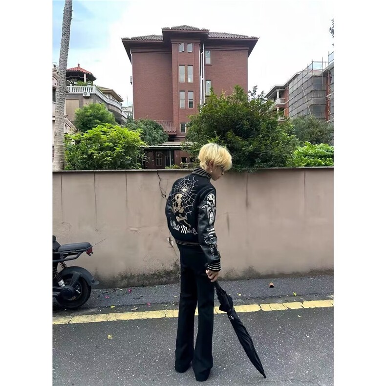 1506-1/JA2391/P74冬季新款外套男装加绒保暖印花潮流个性夹克,男装夹克,星座1506-1