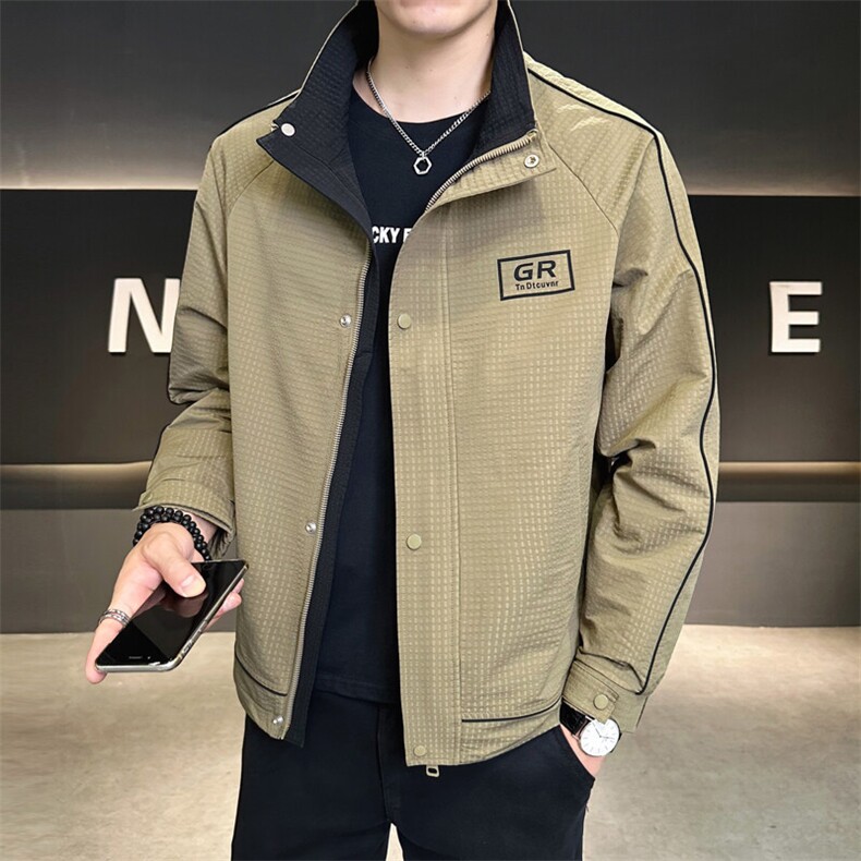 大货秋季外套男痞帅高级感夹克C317-J6612-P115图片