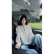 307A/6713/特P23-控48鱼骨纹亨利衫雪尼尔V领长袖卫衣，男装卫衣，星座307A