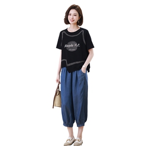 时尚休闲女装套装 宽松显瘦两件套 舒适百搭日常穿搭图片